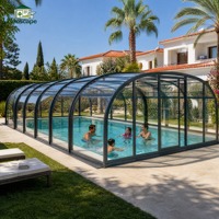 Serre de jardin en aluminium thermolaqué, kit autoportant pour jardin, patio ou véranda, directement de l'usine