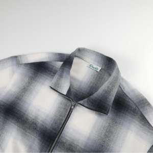 Высококачественная мужская куртка-пальто в стиле ретро с длинным рукавом, из смесового хлопка, с возможностью индивидуального пошива, в клетку - Product Image 3