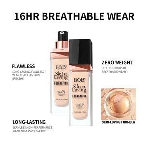 Bob Skin Loving <b>Foundation</b> 35ml 16hr Breathable Wear For Oily Skin - Product Image 3