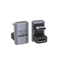 Adaptador USB4 USB-C Macho a Hembra en Forma de U, 240W, 8k, 40Gbps, Tipo de Producto: Adaptadores y Conectores