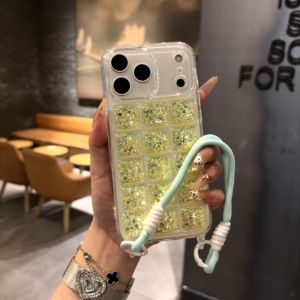 Coque <span class=keywords><strong>de</strong></span> <span class=keywords><strong>protection</strong></span> pour <span class=keywords><strong>iPhone</strong></span> 17 Pro, motif bloc <span class=keywords><strong>de</strong></span> <span class=keywords><strong>glace</strong></span> teinté, avec cordon <span class=keywords><strong>de</strong></span> suspension et finition poudre libre, compatible avec Apple 17 Air - Product Image 2