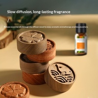 Bois rond en bois dur naturel pour diffuseur d'huiles essentielles, aromathérapie sans flamme, décoration parfumée pour voiture et maison