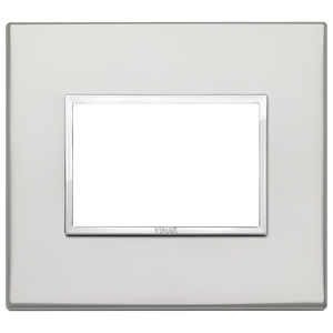 Vimar <b>Wall</b> Switch Silver <b>Plate</b> 13.1x11.6cm 1.85mm Thickness - Product Image 1