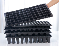 Plateau de semis pour la propagation, kit de démarrage de semis, plateau de pépinière rectangulaire réutilisable en PET pour le jardinage et la plantation