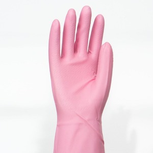 Gants ménagers en caoutchouc latex 32 cm imperméables couleur unie pour la cuisine, le nettoyage, la vaisselle et la lessive - Product Image 1
