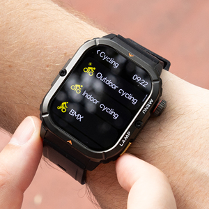 Montre connectée AGM W3 avec lampe torche LED, écran OLED 1,95 pouces, étanche 5 ATM IP68, pour appels, montre connectée carrée Android, montre de fitness, répondre aux appels - Product Image 6