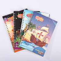 Livre de coloriage créatif à gratter en spirale pour enfants, livre d'art pour la maternelle, papier à gratter amusant, livres aquatiques amusants
