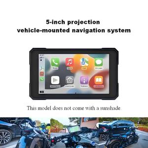 Écran sans fil CarPlay pour <span class=keywords><strong>moto</strong></span>, étanche, 5 pouces, HD 1080P, <span class=keywords><strong>cam</strong></span>éra embarquée avec TPMS, navigation GPS pour la sécurité à la conduite - Product Image 1