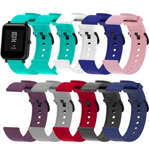 Tschick 20Mm Zachte Siliconen Kleurrijke Horlogeband Voor Polar Smart Horloge Polsband Voor Xiaomi Huami Amazfit Gts/Bip/Gtr 42Mm