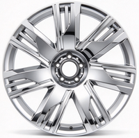Jante en aluminium noir usiné 21 22 pouces 5x112, jante en alliage 66,5 mm ET25/33/35 950 kg pour tuning de voitures Bentley/Rolls Royce