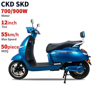 CKD SKD 12 인치 중국 공장 새로운 디자인 빠른 전기 오토바이 700W/900W 55 km/h 최대 속도 중국 전기 오토바이 판매