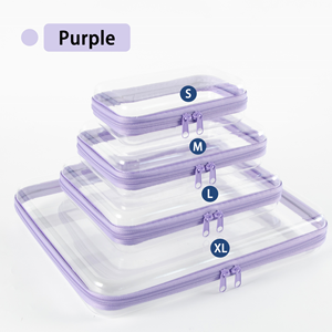 Storage <strong>Box</strong> Case Square Plastic <strong>Containers</strong> <strong>Box</strong> Travel Cosmetics Bag Bathing/Toy Organize Bag Waterproof Zipper Bag Travel Bag - Product Image 1