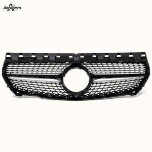 Grille GT R Panamericana pour <span class=keywords><strong>Mercedes</strong></span> Benz W117 CLA 200 250 <span class=keywords><strong>45</strong></span> <span class=keywords><strong>AMG</strong></span> 2017-2018 Grille chromée - Product Image 3