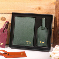 Porte-passeport personnalisé avec étiquette de bagage Portefeuille de voyage personnalisé Cadeau de mariage Cadeau de demoiselle d'honneur et de garçons d'honneur Cadeau de lune de miel