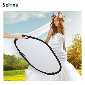 Selens SLR4-5in1H_100 * 150CM blanc noir argent or translucide 5 en 1 poignée réflecteur ovale pliable pour <span class=keywords><strong>Studio</strong></span> de photographie - Product Image 3