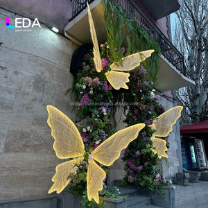 LEDA Nouveaux accessoires de fête au design original, petits papillons lumineux géants, grands papillons décoratifs à LED, décorations de mariage - Product Image 2