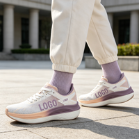 Chaussures de course respirantes à haute élasticité avec logo personnalisé OEM ODM, baskets de sport légères et amortissantes