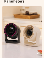 Ventilateur de table à commande tactile intelligente, affichage numérique, angle réglable, usine OEM/ODM, certificats CE/FCC/RoHS, personnalisation prise en charge