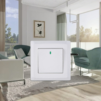 Interrupteur mural électrique VNX de haute qualité, style minimaliste blanc, série V3, plaque de couverture de prise 220V, interrupteur tactile