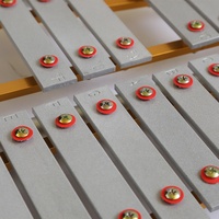 Glockenspiel Orff de Aluminio Plateado de 27 Tonos, Vibrafono en Caja para Educación Temprana en Jardín de Niños