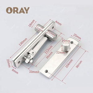 Charnière de porte pivotante à 180 degrés en acier inoxydable pour portes en bois, capacité de 75 kg/150 kg, robuste, marque ORAY, garantie de 3 ans - Product Image 1