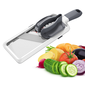Nouveauté : Coupe-légumes manuel réglable en acier inoxydable avec lame en plastique, trancheuse alimentaire multifonctionnelle portable - Product Image 1