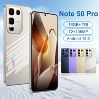 Ponsel Big Battery Global Version Note 50 Pro 5G dengan Dukungan Bahasa Spanyol, Kamera Belakang 108MP, Dual Sim Card, Layar 7.3 Inci