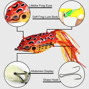 GS Meilleur prix Leurre souple grenouille 2g-15g Top Water Frog Fishing Lure Artificial Plastic Soft Baits - Product Image 3