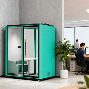 Bán Buôn Văn Phòng Pod Màu Xanh Lá Cây Vừa prefab Cuộc Họp Di Chuyển Đa-Người Văn Phòng Vỏ Cho Nhà Văn Phòng Phòng Khách Trường - Product Image 1
