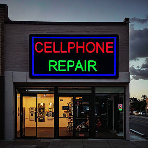 ป้ายสัญลักษณ์บาร์ LED แบบใหม่24ชั่วโมงสำหรับร้านซ่อมโทรศัพท์มือถือไฟนีออนโลโก้ - Product Image 1