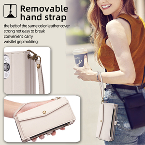 Custodia Designer Multifunzione in Pelle con Portafoglio e Slot <span class=keywords><strong>per</strong></span> Carte Antiurto <span class=keywords><strong>per</strong></span> iPhone 18 Pro Max 17 16 15 Plus 14 Pro Max - Product Image 5