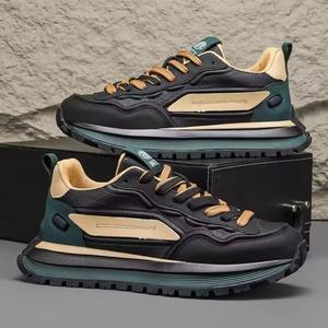 Zapatillas Casuales de Cuero Genuino para Hombre, Estilo Skateboard, Antideslizantes, Desodorantes, con Amortiguación - Product Image 4