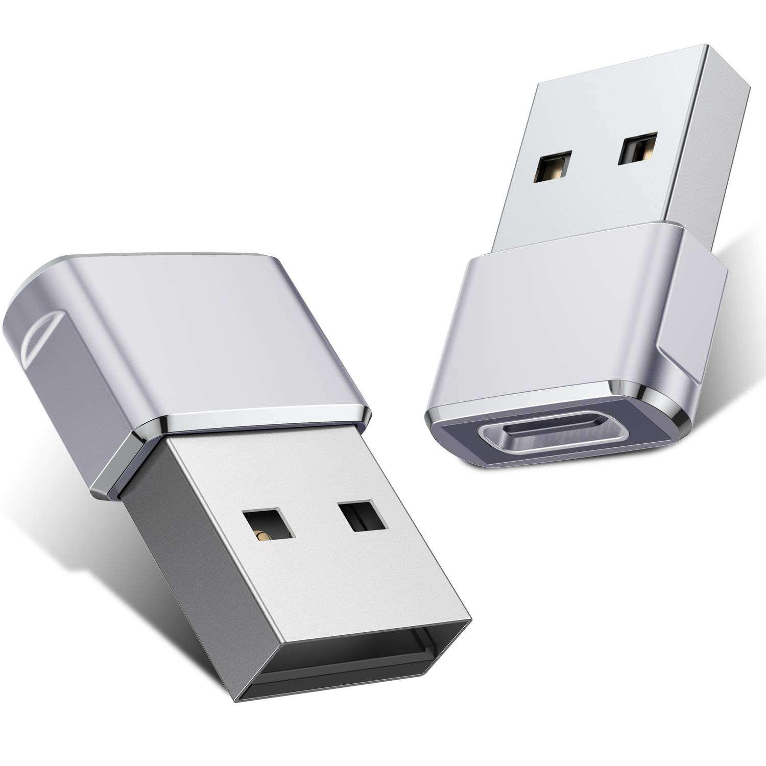 Argent USB A à C Adaptateur