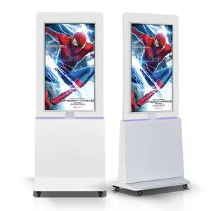 43 "55" Hoge Helderheid Digitale Bewegwijzering Display Winkel Marketing Opknoping Etalage Lcd Reclame Dual Screen