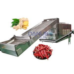 Large-Scale Mesh Belt Vegetable Dryer: Fully Automatic Ginger and Chili Drying Production Line Powered by Coal and Firewood - Product Image 1