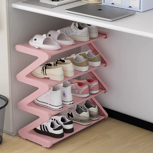 <span class=keywords><strong>Zapatero</strong></span> Moderno de 4 Niveles en Forma de Z, Plegable, Impermeable, Ahorra Espacio, de Pie, para Sala de Estar, Dormitorio o Entrada - Product Image 2