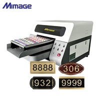 Mimage UV3040 A3 UV DTF pluma botella de vidrio funda de teléfono máquina de impresión de logotipo de Metal pequeña impresora plana Uv impresora de placa de madera MDF