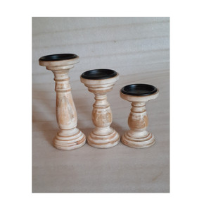 Candelabro de madera de alta calidad, soporte elegante con el mejor diseño, color madera natural, decoración del hogar - Product Image 4