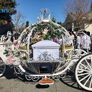 Royal Electric Horse Casket Chariot /Original Design Funeral Horse Drawn Hearse / Funeral Hearse Carriage Hersteller