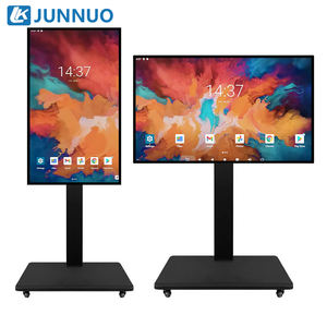 كشك شاشة لمس متحرك داخلي 43 بوصة متكامل للبث المباشر، يتم التحكم فيه عبر الهاتف المحمول/الكمبيوتر، مورد للمطارات - Product Image 1