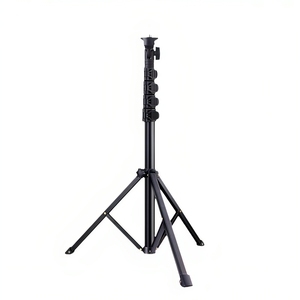 Perche à selfie portable pour <span class=keywords><strong>smartphone</strong></span>, idéale pour les voyages en extérieur, avec anneau lumineux LED pour diffusion en direct, support de caméra, tré<span class=keywords><strong>pied</strong></span> de studio photo et vidéo - Product Image 6