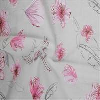 Tissu en maille imprimé Flora Butterfly, tissu en microfibre souple, tissu en maille élastique en nylon, tissu en maille sexy