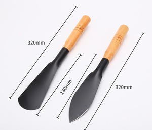 Gran oferta, <span class=keywords><strong>pala</strong></span> <span class=keywords><strong>pequeña</strong></span> de acero inoxidable con mango de madera <span class=keywords><strong>para</strong></span> excavar verduras silvestres, <span class=keywords><strong>pala</strong></span> de hierro <span class=keywords><strong>para</strong></span> plantar y cultivar flores - Product Image 2