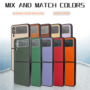 เคส <span class=keywords><strong>Z3</strong></span> <span class=keywords><strong>Flip</strong></span> 5G สำหรับ Samsung <span class=keywords><strong>Galaxy</strong></span> Z <span class=keywords><strong>Flip</strong></span> 3 เคสหนัง PU สำหรับโทรศัพท์แบบพับได้ - Product Image 2