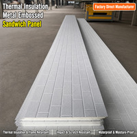 Panneau mural en métal pour garage, pour décoration extérieure, acier Galvalume, noyau en mousse PU, résistant aux chocs