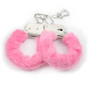 Soft Metal <strong>Fluffy</strong> Fuzzy BDSM Flirting Adult Game Tools Plush Handcuffs Ankle <strong>Cuffs</strong> - Product Image 3
