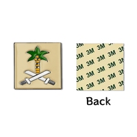 Fabrik Benutzerdefiniertes Logo Oman Saudi-Arabien Kuwait VAE Metall Handy-Aufkleber Saudi Brosche RTS 3M Klebstoff-Aufkleber für Handyhüllen