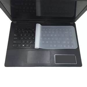 Film de protection transparent en silicone ultra-fin anti-poussière et imperméable pour clavier d'ordinateur portable universel 13''-17'' - Product Image 5