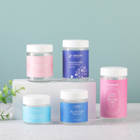 Flacon en verre cylindrique hermétique pour compléments alimentaires, comprimés, vitamines, 60 ml, 120 ml, 150 ml, 180 ml avec bouchon à vis noir ou blanc
