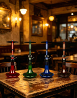 Chicha portable durable de haute qualité, design unique du Zhejiang, pipes en verre pour fumer, ensemble complet de chicha, technique de laque Lyu